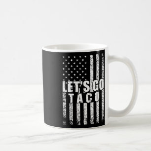 Caneca De Café Vamos Vai Taco Usa Bandeira Americana Homens Engra