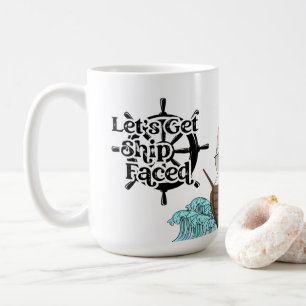 Caneca De Café Vamos Virado para Entrega