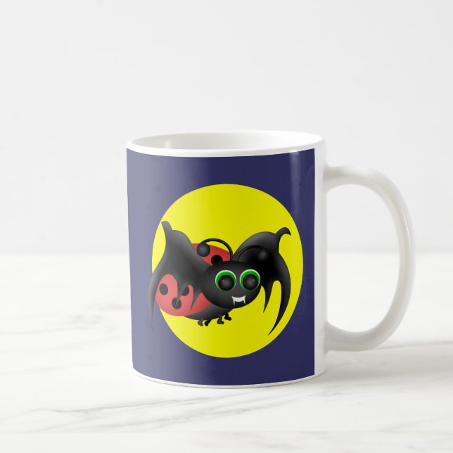 Caneca De Café Vampiro Ladybug Bat Mug (Direita)