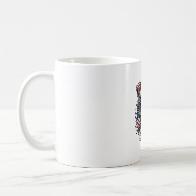 Caneca De Café Vampiro Patriótico Senhor da Liberdade Monstro de  (Esquerda)