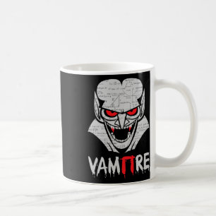 Caneca De Café Vampiro Pi Halloween Costume Engraçado Matemática