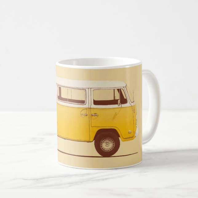 Caneca De Café Van amarelo | Florent Bodart (Frente Esquerda)