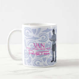 Caneca De Café Van - "daqui a cinco anos" cita mug