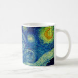 Caneca De Café Van Gogh - A Noite Estrelada<br><div class="desc">A Obra de Arte de Van Gogh - "A Noite Estrelada" aparece nesta caneca. Um céu noturno tão vivo com sumptudos pântanos! **Veja os produtos relacionados com este design em nossa loja e descubra opções mais incríveis com esta maravilhosa imagem: https://www.zazzle.com/collections/arty_gifts_for_the_van_gogh_fan_in_your_life-119079521028472120?rf=238919973384052768</div>