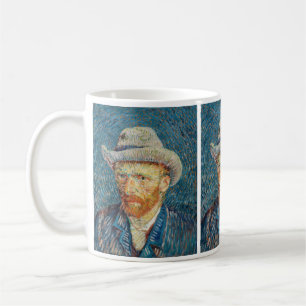 Caneca De Café Van Gogh - Autorretrato com um chapéu de feltro d