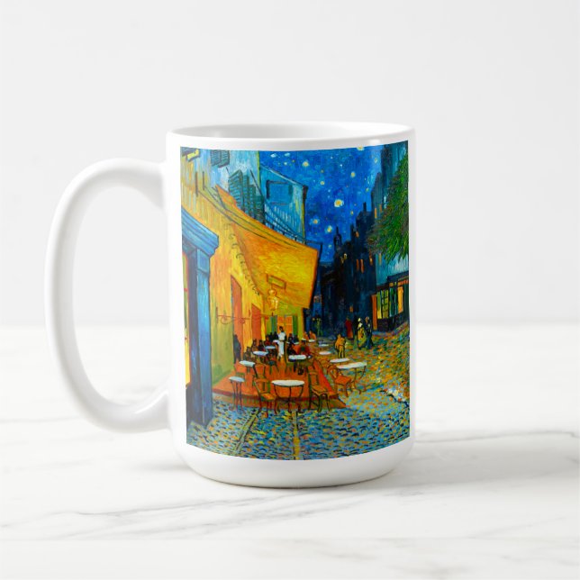Caneca De Café Van Gogh Café Terrace à Noite (Esquerda)