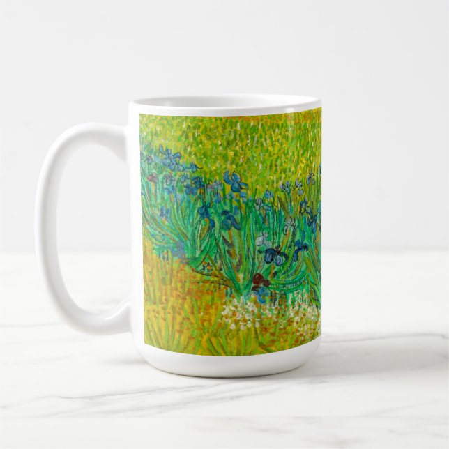 Caneca De Café Van Gogh Field com Irrises Perto de Arles (Esquerda)