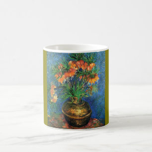 Caneca De Café Van Gogh Fritillaries em um Vaso de Cobre