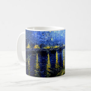Caneca De Café Van Gogh - Noite Estrelada sobre o Ródano