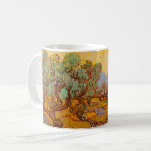 Caneca De Café Van Gogh Olive Trees Yellow Sun Sky