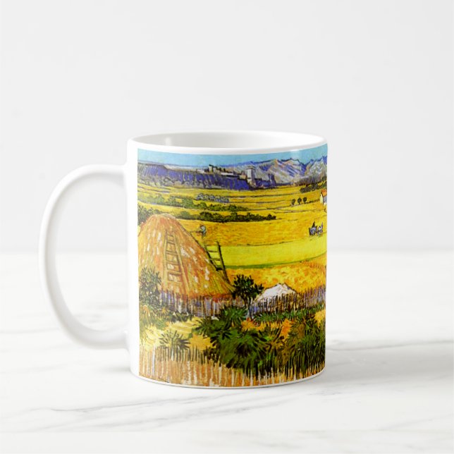 Caneca De Café Van Gogh: Paisagem perto de Arles (Esquerda)