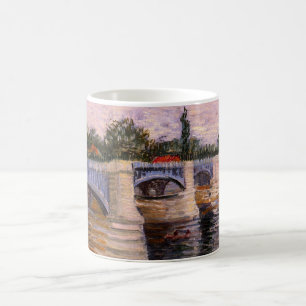 Caneca De Café Van Gogh Rio Sena com Pont del Grande Jette