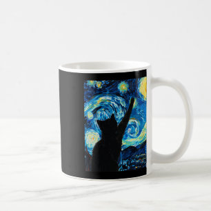 Caneca De Café Van Gogh Starry Night Cat Kitten