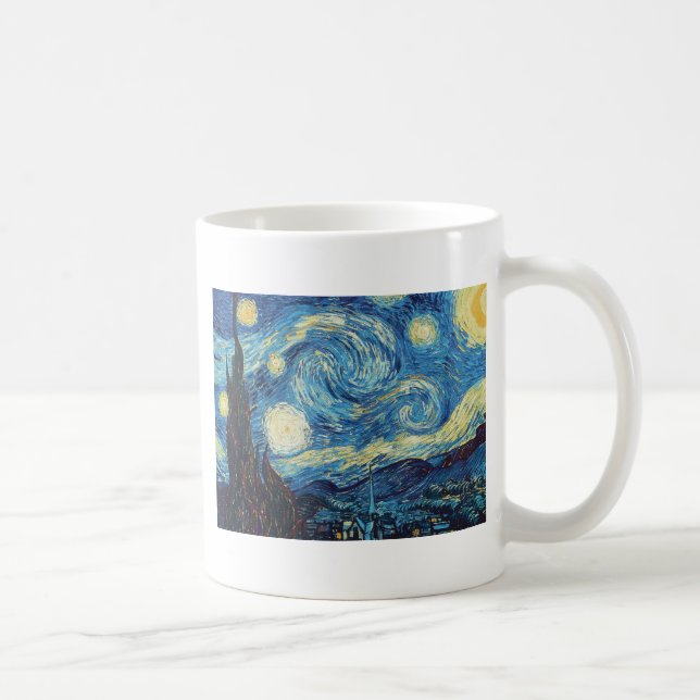 Caneca De Café Van Gogh Starry Night Classism Arte (Direita)