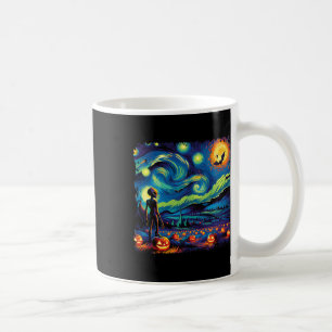 Caneca De Café Van Gogh Starry Night Man Halloween Fall Pum