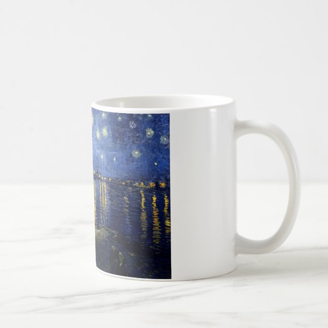 Caneca De Café Van Gogh Starry Night Over Rhone (Direita)