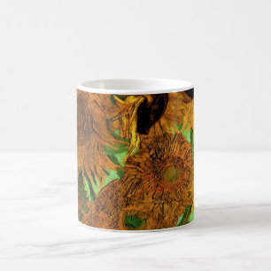 Caneca De Café Van Gogh Vase com Doze Girassóis