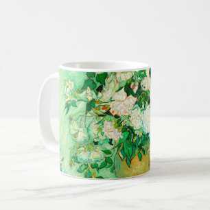 Caneca De Café Van Gogh White Roses