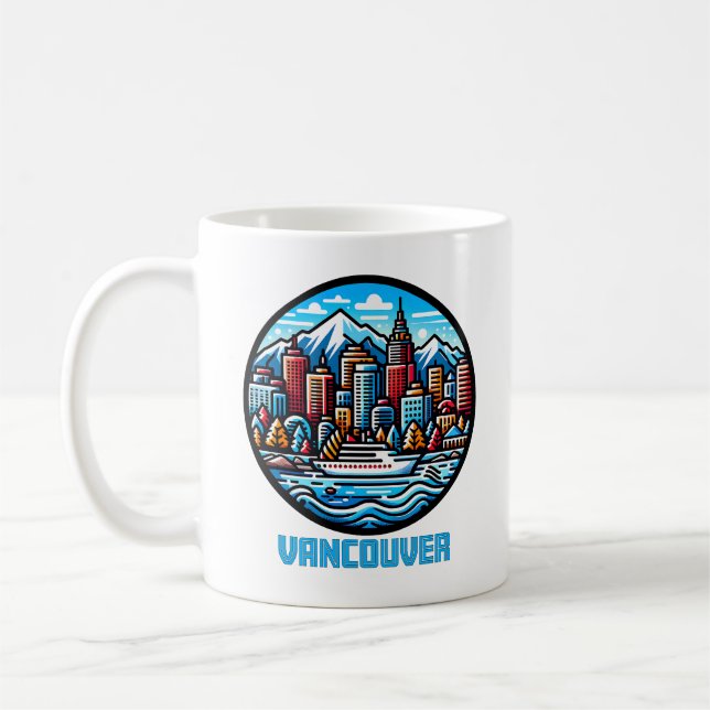 Caneca De Café Vancouver British Columbia Canada (Esquerda)