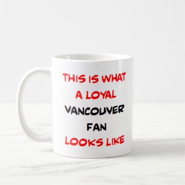 Caneca De Café vancouver fan, loyal (Esquerda)