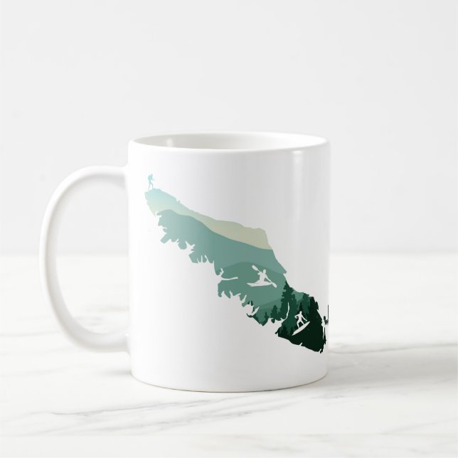 Caneca De Café Vancouver Island West Coast Design Mug (Esquerda)