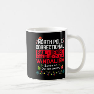 Caneca De Café Vandalismo na North Le Correctional quebrou um orn