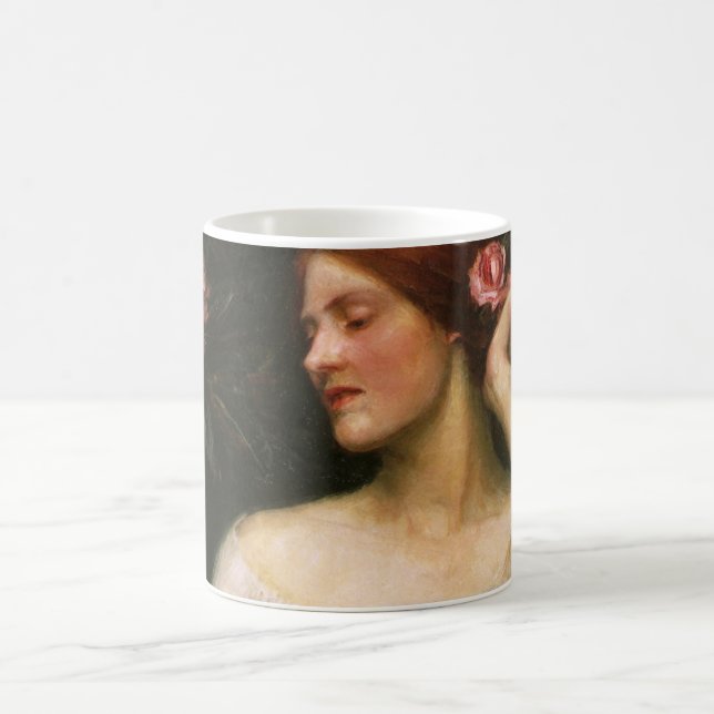 Caneca De Café Vanity por John William Waterhouse (Centro)