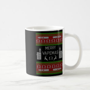 Caneca De Café Vapemas de feliz - Vapacidade de um suéter de Nata