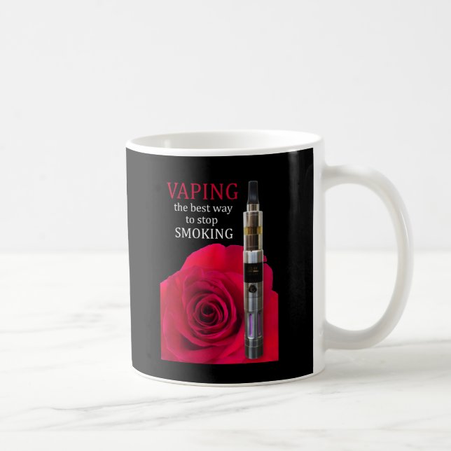 Caneca De Café Vaping e rosa (Direita)