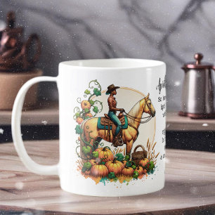 Caneca De Café Vaqueira Outono