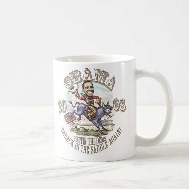 Caneca De Café Vaqueiro 2008 de Obama (Direita)