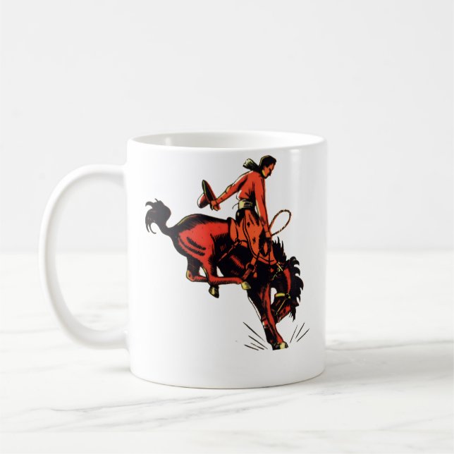 Caneca De Café Vaqueiro de Rodeio (Esquerda)