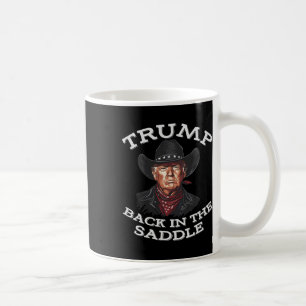 Caneca De Café Vaqueiro Engraçado Ocidental Donald Trump Presiden