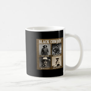 Caneca De Café Vaqueiro Negro Rodeio Western Melanina História Ne