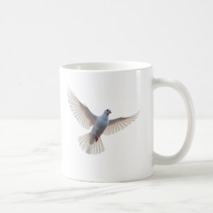 Caneca De Café "Vara Branca Elegante em Voo
