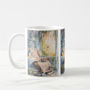 Caneca De Café Varanda Aconchegante com Charme de Colcha e Limona
