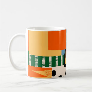 Caneca De Café Várias formas: design abstrato sem soldadura