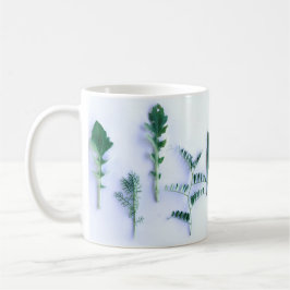 Caneca De Café Várias Formas Verde Deixam a Natureza Sentir