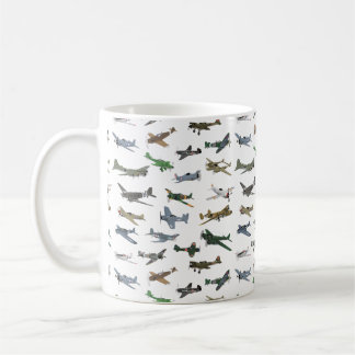 Caneca De Café Vários aviões WW2