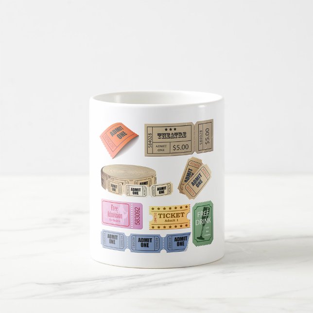 Caneca De Café Vários Bilhetes (Criador carregado)