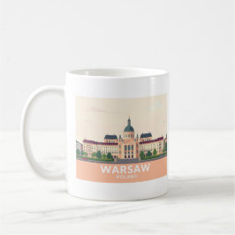 Caneca De Café Varsóvia Polônia do Castelo Real Pastel Viagem