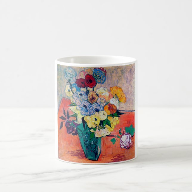 Caneca De Café Vase com Rosas e Anemones, Van Gogh (Centro)