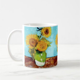 Caneca De Café Vase com Três Girassóis (1888) Vincent Van Gogh