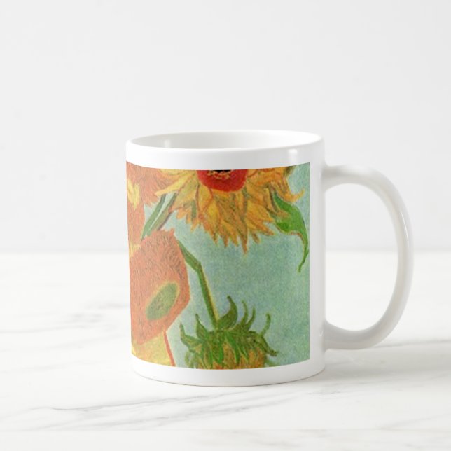 Caneca De Café Vaso com doze girassóis, Vincent van Gogh (Direita)
