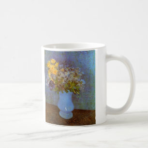 Caneca De Café Vaso com Lilases e Margaridas por Vincent van Gogh