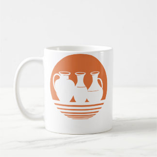 Caneca De Café Vaso de Cerâmica Retro Arte em Cerâmica