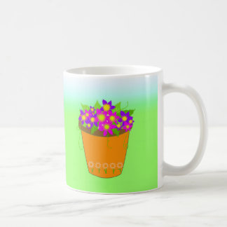 Caneca De Café Vaso de Flores Caprichoso