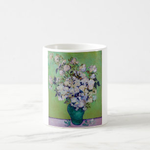 Caneca De Café Vaso de Rosas, Vincent van Gogh