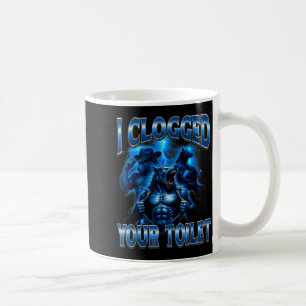 Caneca De Café Vaso sanitário entupido meme engraçado do lobo alf
