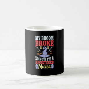 Caneca De Café Vassoura Quebrou Eu Sou Enfermeira Registrada Brux